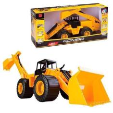 Imagem de Trator Brinquedo Retro Escavadeira 45cm Super Articulada - Toys