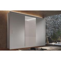 Imagem de Guarda-Roupa Casal com Espelho 3 Portas de Correr Alice Luxo Espresso Móveis