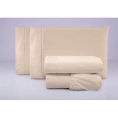 Imagem de Lençol Casal  4 Pç 100% Algodão Percal 200 Fios Ponto Palito - Empório