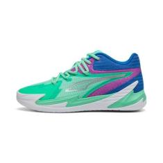 Imagem de PUMA Tênis de basquete masculino Dagger, Verde brilhante - magenta puro, 39