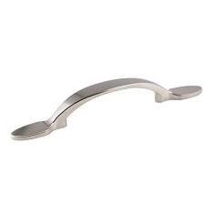 Imagem de Design House 564716 Puxador de armário Deco 7,62 cm, pacote com 5, níquel acetinado, 14 cm