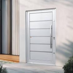 Imagem de Porta Pivotante Lambril Premium com Puxador Lado Direito Elite 216x120 Branco