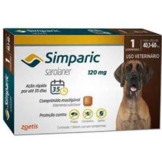 Imagem de Simparic 40,1 a 60 kg 120 mg - comprimido unitário - Zoetis