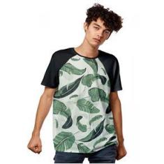 Imagem de Camiseta Outono Floral Verde Masculina