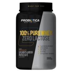 Imagem de Whey Protein 100% Pure Zero Lactose Probiótica - Chocolate - 900g
