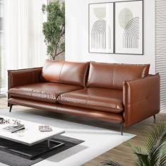 Imagem de Sofá Decorativo Elegante 2 Lugares Dijon Conhaque - Leme Movelaria