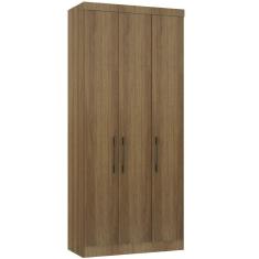 Imagem de Guarda Roupa Modulado 101,50cm 3 Portas Paris Luciane Móveis Avelã Pf Com Avelã Pf