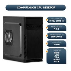 Imagem de Computador Cpu Intel Core I3 4gb SSD 120gb