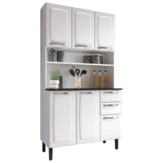 Imagem de Cozinha Completa Compacta Pratika 6 Portas 2 Gavetas Branca Itatiaia