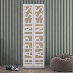 Imagem de Guarda-Roupa Infantil 2 Portas 2 Gavetas Comic Branco/Legno Salinas