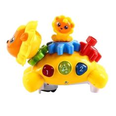 Imagem de Brinquedo Leãozinho Musical Divertido Amarelo - Frog Toys