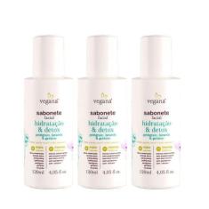 Imagem de Kit 3 Sabonete Facial Hidratação E Detox Vegana Wnf - 120ml