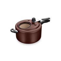 Imagem de Panela de pressão superior mta com visor chocolate 6,0 litros