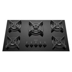 Imagem de Fogão Cooktop a Gás Dako Supreme 5 Bocas Mesa Em Vidro Temperado Super