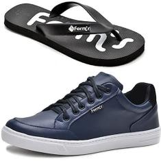 Imagem de Kit Tênis Com Chinelo Casual Unissex Conforto