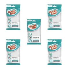 Imagem de Kit 5 Esponja Mágica Limpa Parede Tenis - Flashlimp - Flash Limp