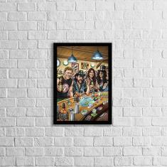 Imagem de Quadro Decorativo Ícones Do Rock No Bar 45X34Cm