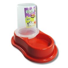 Imagem de Bebedouro Automático de Água Para Cães E Gatos Pet Pets Antiformiga - Vermelho
