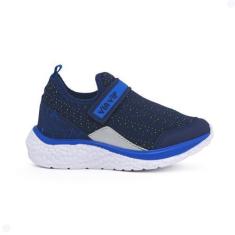 Imagem de Tênis Infantil Menino Jogging Tecido Neoplex Tiras Autocolantes - Via