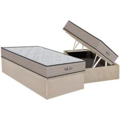 Imagem de Cama Box Baú Solteiro: Colchão Espuma D33 Orthoflex Milão + Base CRC S