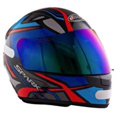 Imagem de Capacete Moto Ebf Spark Dragon Spider Fechado Mais Viseira Camaleão, S