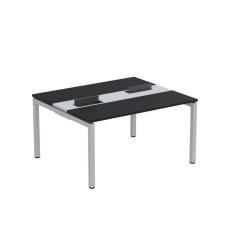 Imagem de Mesa Plataforma Dupla com Pé de Aço para Coworking 140x120 Pdc14/12/2p Preto/Cinza