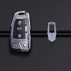 Imagem de TPHJRM Caixa da chave do carro, capa da chave, adequada para Audi A1 A3 A4 A5 A6 A7 A8 Quattro Q3 Q5 Q7 2009 2010 2011 2012 2013 2014 2015