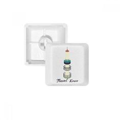 Imagem de Visiting Seoul Tower na Coreia do Sul Teclado Mecânico PBT Kit de Atualização para Jogos