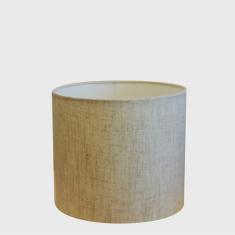 Imagem de Cúpula Abajur Cilíndrica Cp-8012 30x25cm Rustico Bege