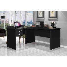Imagem de Mesa / Escrivaninha Em L Para Computador Taur 2 Gavetas Sendo 1 Com Ch