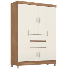 Imagem de Guarda Roupa Casal 6 Portas 62020 Amendola Off White Demobile Amendola Off White