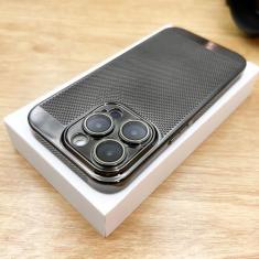 Imagem de Capa de resfriamento de malha de dissipação de calor respirável revestida para iPhone 15 14 13 12 11 Pro Max Plus Capa rígida ultrafina para PC, preta, para iphone 12 Pro