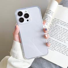 Imagem de Capa de telefone transparente colorida para iPhone 14 13 12 11 Pro Max XR XS X 8 7 Plus SE 3 Mini capa traseira à prova de choque de silicone macio, transparente, para iPhone 11 Pro
