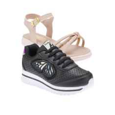 Imagem de Tenis Feminino e Papete Infantil - KIT 2 PARES Tam 24 ao 34-Feminino