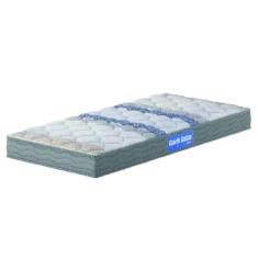 Imagem de Colchão Solteiro Espuma D33 Guarda Costas Sleep 88x188x14cm Branco / Cinza Probel - Suporta até 100kg por Pessoa
