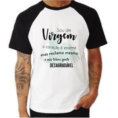 Imagem de Camiseta Raglan Sou De Virgem - Foca Na Moda