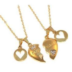 Imagem de Colar Best Friends Amo Minha Amiga Folheado Ouro 18k