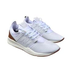 Imagem de Tenis Masculino Nb 247 Branco Luxe Premium Academia Casual Queimão De