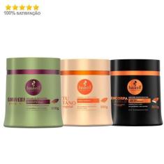 Imagem de Mascaras Haskell Bananeira, Encorpa Cabelo e Tutano 500g - Cronograma