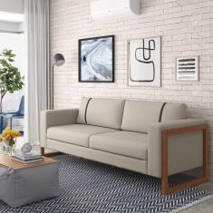 Imagem de Sofá 3 Lugares 180cm Lin Areia