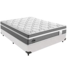 Imagem de Cama Box Branco e Colchão Berlim Molas Ensacadas Casal Probel