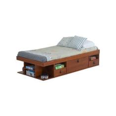 Imagem de Cama de Solteiro de Madeira com Gavetas Bali Meu Móvel de Madeira - Ca