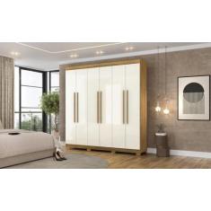 Imagem de Guarda Roupa Elegance 6 Portas e 2 Gavetas Internas - Cor Nature Champ