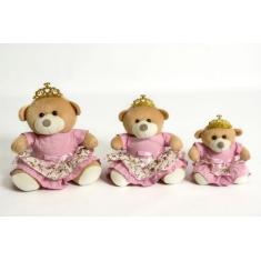 Imagem de Trio de Ursos Para Nicho Urso De Pelúcia Quarto Bebe Varias Cores - An
