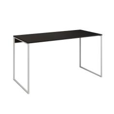 Imagem de Escrivaninha Industrial Base Ferro Branco Tampo Mdp Preto 137x60 - Up 