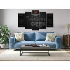 Imagem de Quadro Mosaico Casa Lindo 5 Peças I Am Geek Mod490