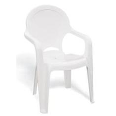 Imagem de Cadeira Plastica Monobloco Com Bracos Infantil Tiquetaque Branca