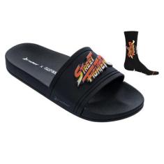 Imagem de Chinelo Slide Masculino Street Fighter Rider com Meia