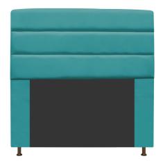 Imagem de Cabeceira Estofada Turim 195 Cm King Size Suede  Turquesa - Adj Decor