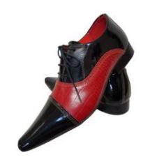 Imagem de Sapato Masculino em Couro Legítimo Italian Collection - Art Sapatos -  Verniz com  Jacaré Nº 36